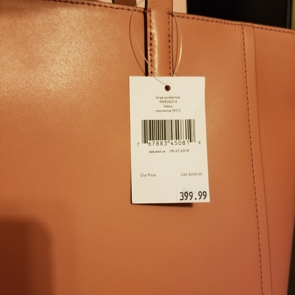 Brand new with tags large Kate Spade tote - Picture 4 of 4